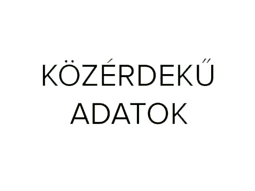 KÖZÉRDEKŰ ADATOK